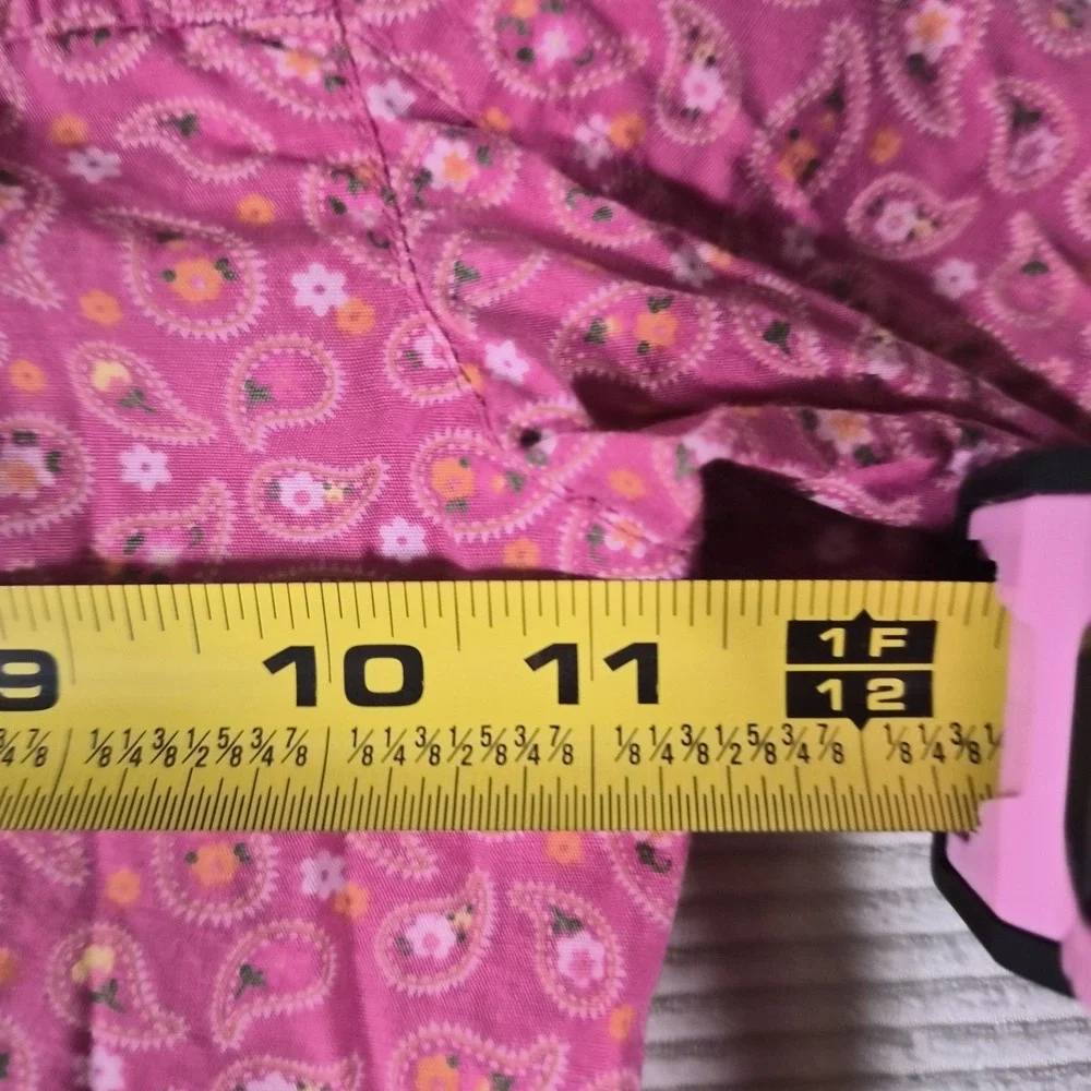 Vintage Disney Minnie Mouse Toddler Girl Button Up Shirt Pink‎ Paisley 24M Y2K